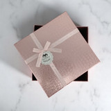 Pink Shimmery Square Shape Paper Box - Medium