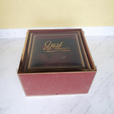 Red Square Shape Box with Transparent Cover - Medium