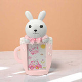 Personalized Bunny Design Photo Frame with Stand