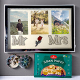Couples Keepsake Gift hamper with Frame, Candle & Sweet Treat