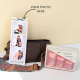 Romantic Anniversary Bundle with Crossbody Bag, Candles & Customized Photos