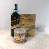 Premium Whisky, Book & Nuts Gift Set for Him