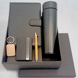Customizable Appreciation Gift Box (Wood Keyring, Pen, Diary & Water Bottle)