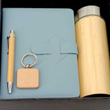 Personalize Engraved Bottle, Diary and Pen with Blue Diary JSR-335 Giftmandu