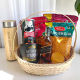 Beverage with Savory Snack with Personalize Bottle