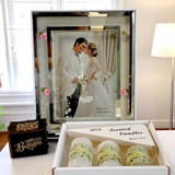 Elegant Birthday Combo With LED Photo Frame, Music Box And Candle Set