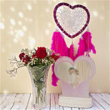 Rose Vase with Multicolor LED Frame & Dreamcatcher Gift Set