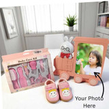 Baby Care Gift Set with Photo Frame & Shoes (Size-15)