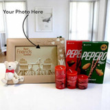 Cute And Scented Gift Set With Photo Frame, Pepero And Candle Set
