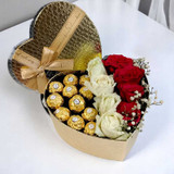 Luxury Ferrero & Fresh Rose Gift Hamper