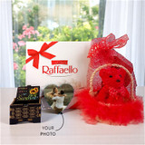 Heartfelt Gift Hamper with Music Box, Raffaello And Keepsake
