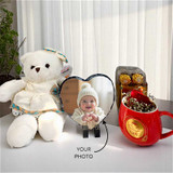 Heartfelt Gift Bundle with Custom Photo Frame, Mug, Teddy And Roses