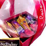 Personalized Teddy Bear with Surprise Birthday Treats JNK-3677 Giftmandu