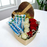Bounty Chocolates with Roses Gift Box