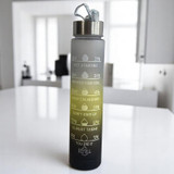 Multicolour 3-in-1 Motivational Sports Water Bottle Set