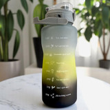 Multicolour 3-in-1 Motivational Sports Water Bottle Set
