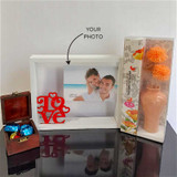 Charming Keepsake Gift Set With Chocolates, Photo Frame And Fragrance