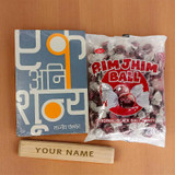 Gift of Book, Candy And Personalized Pen