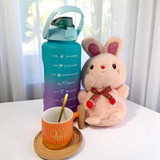 Pink Bunny, Bottle & Queen Mug Gift for Her