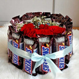 Sweet Roses And Snickers Love Box