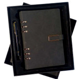 Personalized Black A4 Diary & Metal Pen Gift Set