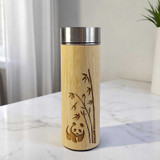 Panda Design Bamboo Bottle- 450ml Size