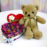 Sweet Love Gift Combo With Teddy And Chocolates