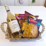 White Wine And Haldiram's Snacks Gift Hamper