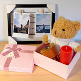Cozy Box with Teddy & Personalized Photo Frame