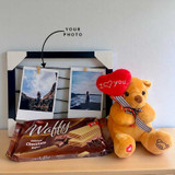 Photo Frame with Teddy & Waffy Chocolate