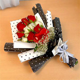 Romantic Roses Bouquet With Toblerone Chocolate NKS-852