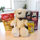 Teddy with Snacks & Toblerone Chocolates JNK-3879
