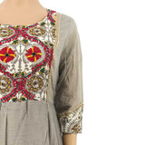 Cotton Kurta Tops - Light Grey KRST40-LA