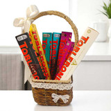 Toblerone Chocolate Gift Hamper in Basket NKS-860 Toblerone Chocolate Gift Hamper in Basket NKS-860
