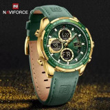 Naviforce NF9197 Golden/Green Digital Watch NF9197L