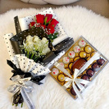 Elegant Rose Bouquet with Ferrero Collection NKS-872