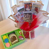 Buddha Blessings with Custom Photo Bouquet JNK-3901