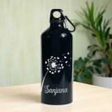 Custom Name Printed Black Aluminium Bottle AR-34