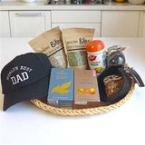 Healthy Gift Basket with Cap & Belt for Dad JNK-3921 Healthy Gift Basket with Cap & Belt for Dad JNK-3921