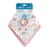 Dr. Brown's Super Soft Bandana Bib with Removable Teether AC271-CA- P4