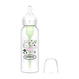 Dr. Brown's 8 oz/250 mL PP Narrow Anti-Colic Options+ Baby Bottle, Squirrel Design, 1-Pack SB81108- ESX