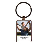 Personalized Photo & Name Engraved Metal Keyring