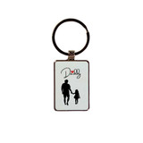 Engraved Daddy Design Metal Keychain FT-8