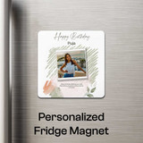 Custom Happy Birthday Fridge Magnet With Photo & Name AR-38