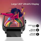 Fastrack Revoltt FS1-1.83'' IP68 Smartwatch-Black Strap Fastrack Revoltt FS1-1.83'' IP68 Smartwatch-Black Strap