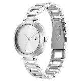 Fastrack Stunners Quartz Analog Silver Dial Watch For Women 6247SM02