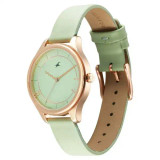 Fastrack Stunners Quartz Analog Green Dial Watch For Women 6296WL02