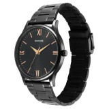 Sonata Aspire Quartz Analog Black Dial Stainless Steel Strap Watch for Men 77105NM09