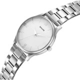 Sonata Aspire Quartz Analog White Dial Stainless Steel Strap Watch for Men 77105SM12