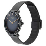 Sonata Sleek Quartz Analog Black Dial Black Stainless Steel Strap Watch for Women 8191NM01